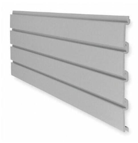 DESCRIPTION: (2) PACKS OF (6) SLATWALL PANEL BRAND/MODEL: SUNCAST/SW04G INFORMATION: GRAY/MOISTUREPROOF/RESIN RETAIL$: 81.47 PER PK OF 6 SIZE: 12"H X