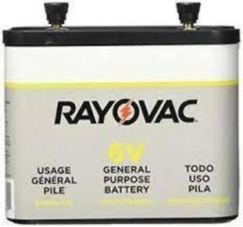 DESCRIPTION: (6) GENERAL PURPOSE LANTERN BATTERY BRAND/MODEL: RAYOVAC RETAIL$: $7.69 EA SIZE: 6V -918C QTY: 6