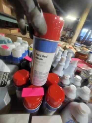 DESCRIPTION: (6) SPRAY PAINT BRAND/MODEL: CLASS C SOLUTIONS GROUP #BD1381 INFORMATION: FORD RED RETAIL$: 8.76 SIZE: 12 OZ QTY: 6