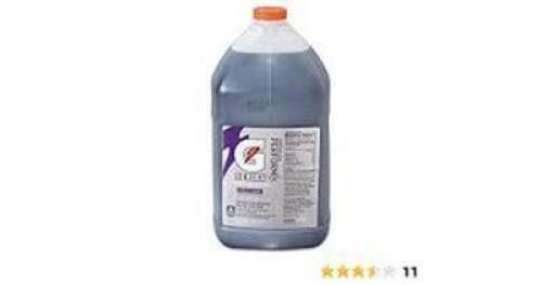DESCRIPTION: (2) SPORTS DRINK CONCENTRATE BRAND/MODEL: GATORADE #S15776RGP INFORMATION: GRAPE RETAIL$: $17.17 EA SIZE: 1 GALLON QTY: 2