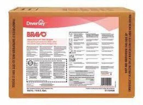 DESCRIPTION: (1) FLOOR STRIPPER BRAND/MODEL: DIVERSEY BRAVO #10C425 RETAIL$: 86.88 SIZE: 5 GALLONS QTY: 1