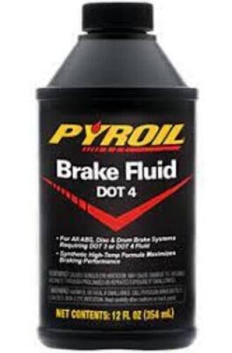 DESCRIPTION: (4) BRAKE FLUID BRAND/MODEL: PYROIL #PYBF1 INFORMATION: $30.00 EA SIZE: 1 GALLON QTY: 4