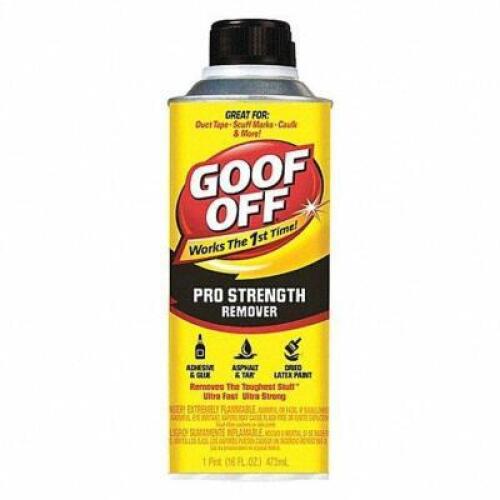 DESCRIPTION: (6) ADHESIVE REMOVER BRAND/MODEL: GOOF OF #6XFF4 RETAIL$: $7.80 EA SIZE: 16 OZ QTY: 6