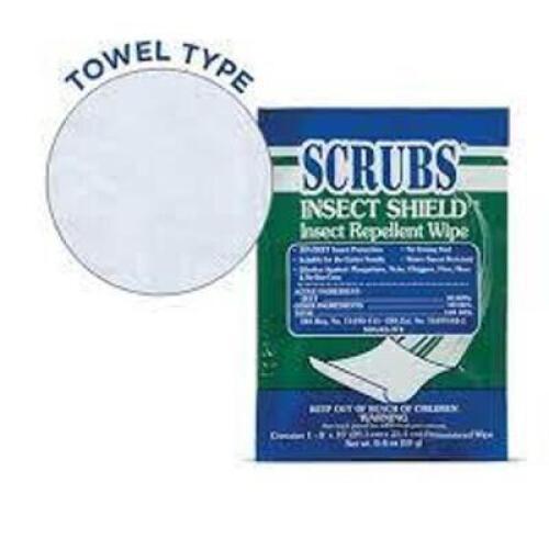 DESCRIPTION: (7) INSECT SHIELD REPELLENT WIPE BRAND/MODEL: SCRUBS #91401 QTY: 7