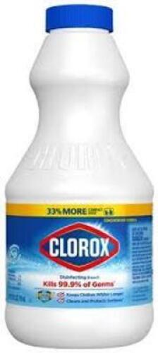 DESCRIPTION: (6) REGULAR BLEACH BRAND/MODEL: CLOROX $32251 RETAIL$: $8.00 EA SIZE: 24 OZ QTY: 6