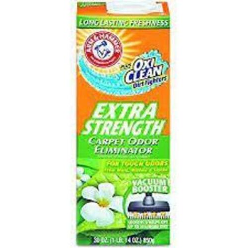 DESCRIPTION: (6) DIRT FIGHTERS CARPET ODOR ELIMINATOR BRAND/MODEL: ARM AND HAMMER PLUS OXICLEAN RETAIL$: $2.19 EA SIZE: 42.6 OZ QTY: 6