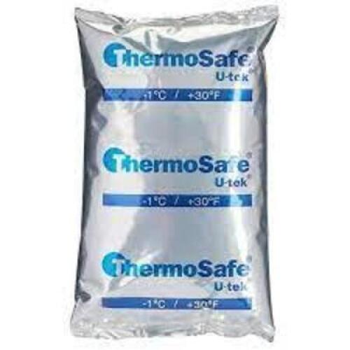 DESCRIPTION: (2) THERMOSAFE U-TEK GEL PACK BRAND/MODEL: SANCO RETAIL$: $8.00 EA SIZE: 7.5 X 2 X 1 QTY: 2