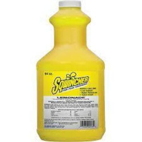DESCRIPTION: (2) LIQUID CONCENTRATE SPORTS DRINK BRAND/MODEL: SQWINCHER INFORMATION: LEMONADE RETAIL$: $25.00 EA SIZE: 64 OZ QTY: 2