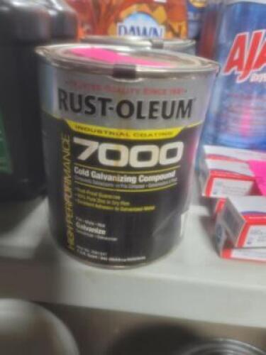 DESCRIPTION: (2) COLD GALVANIZING COMPOUND BRAND/MODEL: RUST-OLEUM 7000 INFORMATION: GALVANIZE RETAIL$: $35.24 EA SIZE: 1 QT QTY: 2