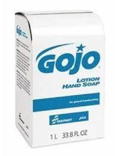 DESCRIPTION: (4) LOTION HAND SOAP REFILL BRAND/MODEL: GOJO #17278 RETAIL$: $12.00 EA SIZE: 800 ML QTY: 4