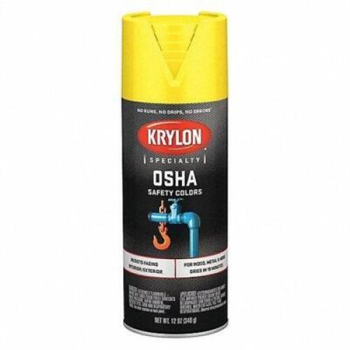 DESCRIPTION: (6) OSHA SPRAY PAINT BRAND/MODEL: KRYLON #54TJ90 INFORMATION: YELLOW RETAIL$: $11.77 EA SIZE: 12 OZ QTY: 6