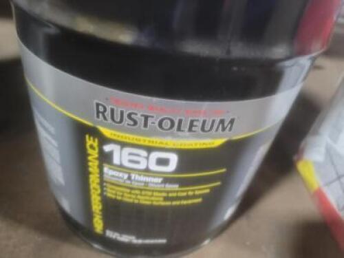 DESCRIPTION: (1) EPOXY THINNER BRAND/MODEL: RUST-OLEUM 160 RETAIL$: 204.29 SIZE: 5 GALLON QTY: 1