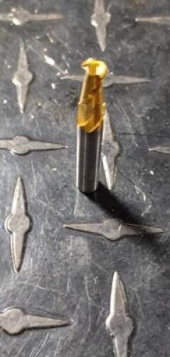 DESCRIPTION: (1) SOLID CARBIDE BALL END MILL BRAND/MODEL: HERTEL TCE-41413J RETAIL$: 39.52 SIZE: 7/32" DIA 1/2" LOC 1/4" SD QTY: 1