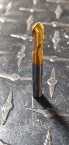 DESCRIPTION: (1) SOLID CARBIDE BALL END MILL BRAND/MODEL: HERTEL 74613191 RETAIL$: 39.41 SIZE: 1/4" DIA 1/2" LOC QTY: 1