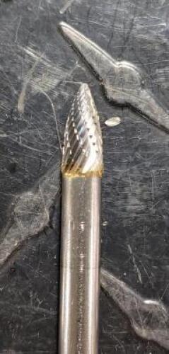 DESCRIPTION: (1) CARBIDE DOUBLE CUT TREE BURR BRAND/MODEL: SGS PRO 05292644 RETAIL$: $ 38.47 EA SIZE: 1/4" DIA, 1/2 LOC QTY: 1