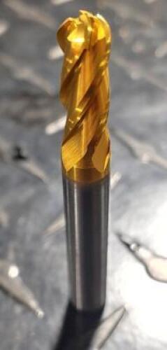 DESCRIPTION: (2) SOLID CARBIDE SQ. END MILL BRAND/MODEL: HERTEL 74610668 RETAIL$: $ 44.84 EA SIZE: 9/32" DIA, 5/26" SD 3/4 LOC QTY: 2