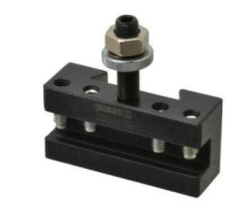 DESCRIPTION: (1) AXA SERIES #2 BORING, TURNING & FACING TOOL POST HOLDER BRAND/MODEL: PHASE II 250-102 RETAIL$: 88.38 SIZE: <12" LATHE SWING, 1/2" TOO