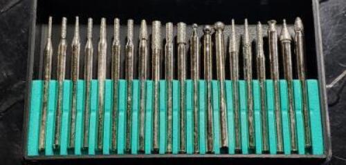 DESCRIPTION: (1) (20) PIECE DIAMOND ABRASIVE GRINDING PIN SET BRAND/MODEL: VALUE COLLECTION 0350022 RETAIL$: 88.73 SIZE: 1/8" SD QTY: 1