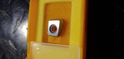 DESCRIPTION: (6) MD200 GRADE CARBIDE MILLING INSERTS BRAND/MODEL: MITSUBISHI NP-GDCW1240PDFR2 RETAIL$: $ 82.27 PER INSERT QTY: 6