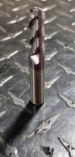 DESCRIPTION: (1) SOLID CARBIDE BALL END MILL BRAND/MODEL: MITSUBISHI 42144923 RETAIL$: 96.78 SIZE: 1/2" DIA QTY: 1