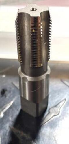 DESCRIPTION: (1) HSS STANDARD FLUTE TAP BRAND/MODEL: KENNAMETAL 88202049 RETAIL$: $ 79.05 EA SIZE: 3/8/2018 QTY: 1