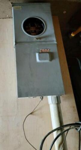 DESCRIPTION: 100A ELECTRIC PANEL WITH METER BASE QTY: 1