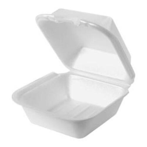 500CT BOX OF FOAM HINGED CONTAINERS