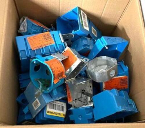 ASSORTED ELECTRIC GANG BOXES AS SHOWN