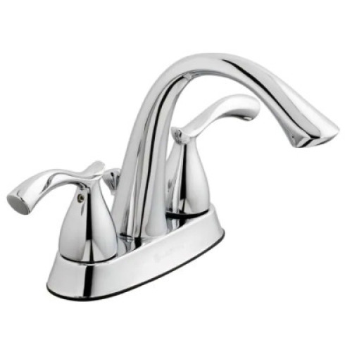 EDGEWOOD 4" CENTERSET 2-HANDLE HIGH-ARC BATHROOM FAUCT IN CHROME