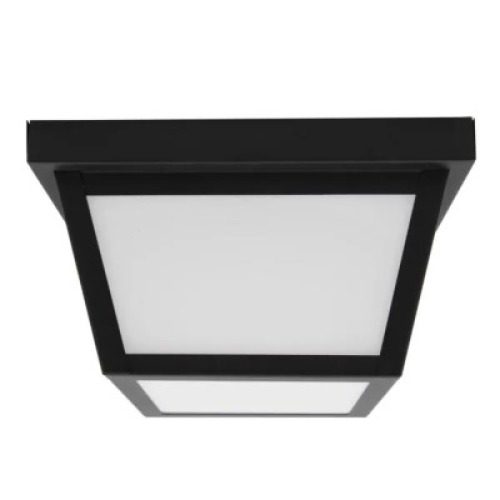 (4) 1-LIGHT BLACK LED OUTDOOR FLUSH MOUNT LIGHT
