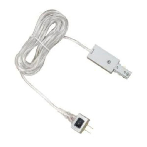 (4) LINEAR WHITE TRACK LIGHTING LIVE END POWER FEED