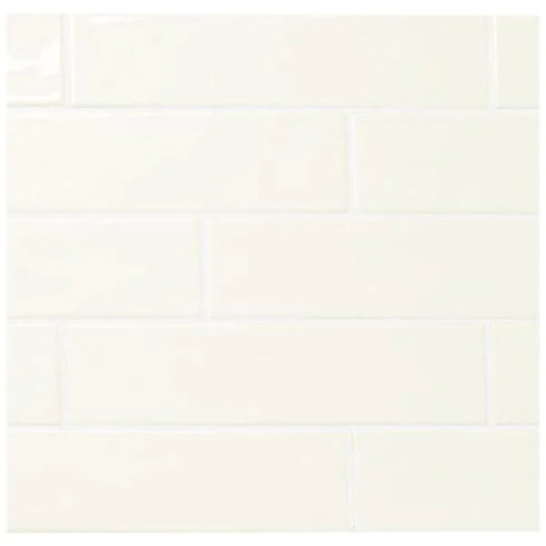 24 SQFT OF LUXECRAFT WHITE GLAZED CERAMIC SUBWAY WALL TILE