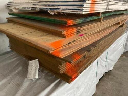 DESCRIPTION: (18) 8' X '4 SHEETS OF PARTICLE BOARD. SIZE: 8' X 4' LOCATION: BUILDING #2 THIS LOT IS: SOLD BY THE PIECE QTY: 18