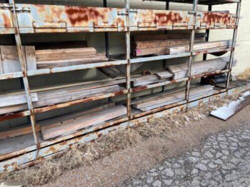 DESCRIPTION: CONTENTS OF RACKING - ASSORTED PIECES OF LUMBER ( PINE ) LOCATION: BEHIND BUILDING #1 THIS LOT IS: ONE MONEY QTY: 1