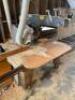 DESCRIPTION: DEWALT 20" RADIAL ARM SAW W/ LEFT AND RIGHT SIDE FEEDER STANDS. BRAND / MODEL: DEWALT 20" ADDITIONAL INFORMATION 3 PHASE. LOCATION: BUILD - 4