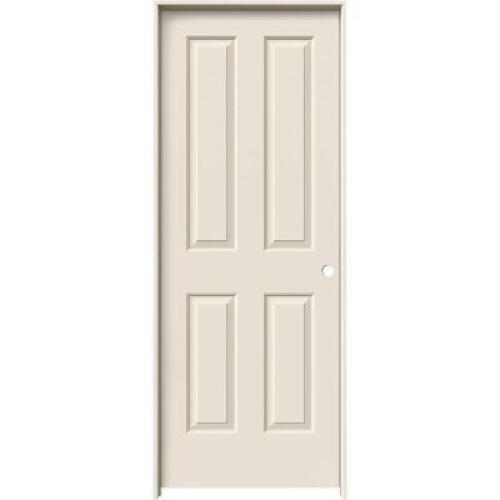 DESCRIPTION: JELD-WEN�Coventry 32-in x 80-in Primed 4 Panel Square Solid Core Primed Molded Composite RIGHT Hand Single Prehung Interior Door BRAND /