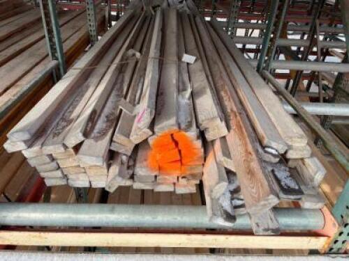 DESCRIPTION: CONTENTS OF BIN - 60 PIECES OF PINE LUMBER SIZE: 3.5" X 2" X 12' LOCATION: A SIDE THIS LOT IS: ONE MONEY QTY: 1