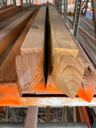 DESCRIPTION: (12) 4" X 4" X 8' FENCE POSTS. LOCATION: B SIDE THIS LOT IS: SOLD BY THE PIECE QTY: 12