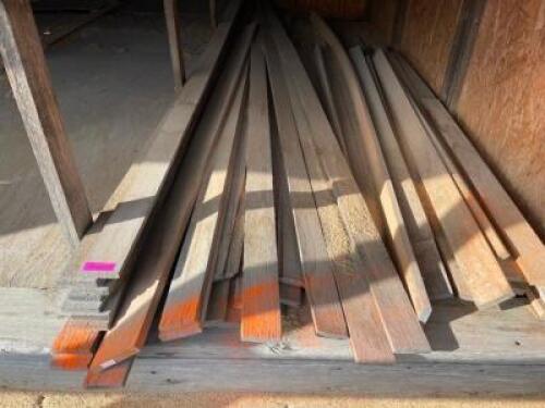 DESCRIPTION: CONTENT OF BIN -12' AND 8' PINE BOARDS. SIZE: 12' LOCATION: BUILDING #3 TOP THIS LOT IS: ONE MONEY QTY: 1