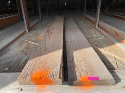 DESCRIPTION: (2) PIECES OF 10" X 8' PINE BOARDS. LOCATION: BUILDING #3 TOP THIS LOT IS: ONE MONEY QTY: 1