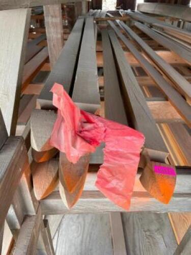 DESCRIPTION: (8) 4" X 4" X 8' FENCE POSTS. LOCATION: BUILDING #3 TOP THIS LOT IS: SOLD BY THE PIECE QTY: 8