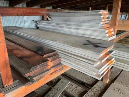 DESCRIPTION: CONTENT OF BIN -ASSORTED PINE BOARDS. LOCATION: BUILDING #4 QTY: 1