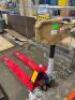 DESCRIPTION: (1) LOW-PROFILE MANUAL PALLET JACK BRAND/MODEL: DAYTON/2ZE63 INFORMATION: LOAD CAPACITY: 4,400 LBS/STEERING ARC: 210 RETAIL$: 888.96 SIZE - 3