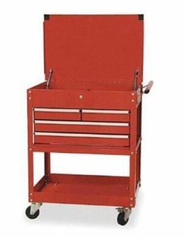 DESCRIPTION: (1) LIGHT DUTY TOOL UTILITY CART BRAND/MODEL: WESTWARD/2CZY5 INFORMATION: GLOSS RED/TOTAL LOAD CAPACITY: 250 LBS RETAIL$: 554.78 SIZE: 20
