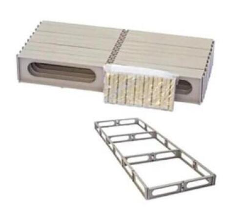 DESCRIPTION: (1) LARGE STORAGE PALLET BRAND/MODEL: HI & DRI/HD1-2F INFORMATION: BROWN/PLASTIC RETAIL$: 23.59 SIZE: 72"D X 24"W X 3-5/8"H QTY: 1