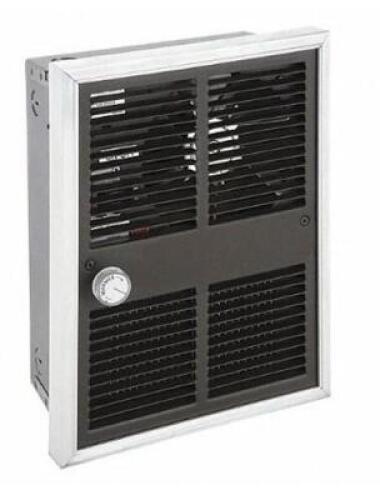 DESCRIPTION: (1) RECESSED ELECTRIC HEATER BRAND/MODEL: MARKEL/E3055T2DWB INFORMATION: 1-PHASE/GRAY/100 CFM RETAIL$: 288.67 SIZE: 3-3/8"D X 12-1/8"H X