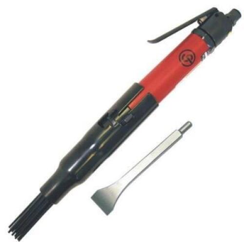 DESCRIPTION: (1) AIR POWERED SCALER KIT BRAND/MODEL: CHICAGO PNEUMATIC/CP7120 INFORMATION: 4,800 BPM/RED & BLACK/AIR PRESSURE: 90 PSI RETAIL$: 302.59