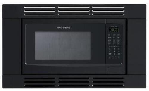 DESCRIPTION: (1) BUILT-IN MICROWAVE BRAND/MODEL: FRIGIDAIRE/FFMO1611LB INFORMATION: BLACK/CAPACITY: 1.6 CU-FT RETAIL$: 179.99 SIZE: 12-7/8"H X 21-3/4"