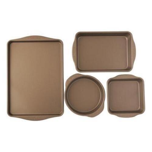 DESCRIPTION: (1) PACK OF (4) BAKEWARE BUNDLE BRAND/MODEL: THE PIONEER WOMAN/12911PW INFORMATION: 4-PIECES/NONSTICK RETAIL$: 32.97 PER PK OF 4 SIZE: SQ