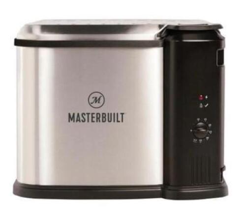 DESCRIPTION: (1) ELECTRIC FRYER BRAND/MODEL: MASTERBUILT/MB20012420 INFORMATION: STAINLESS/3-IN-1/PORCELAIN RETAIL$: 101.84 SIZE: 14.8"H X 16.5"D X 18